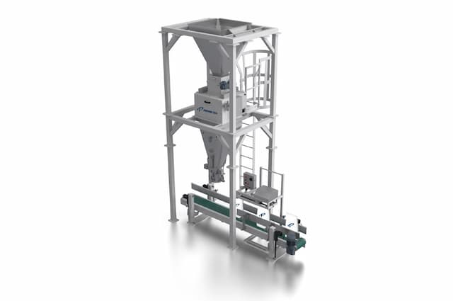 Manual bagger with net weigher